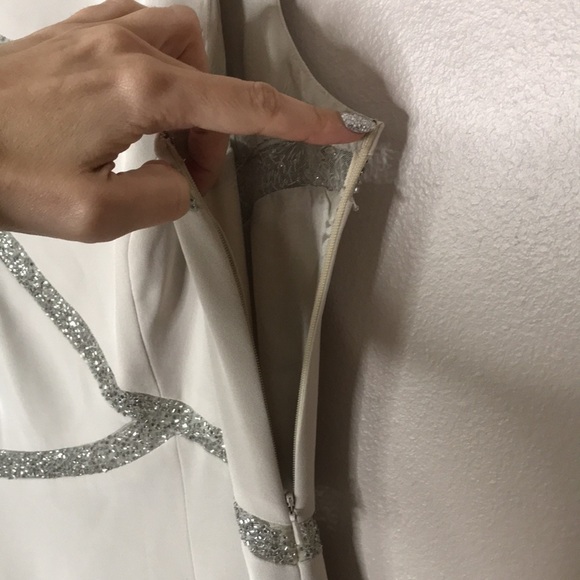 Vintage Niteline Della Roufogali long dress with beaded details size 10 - Picture 7 of 14